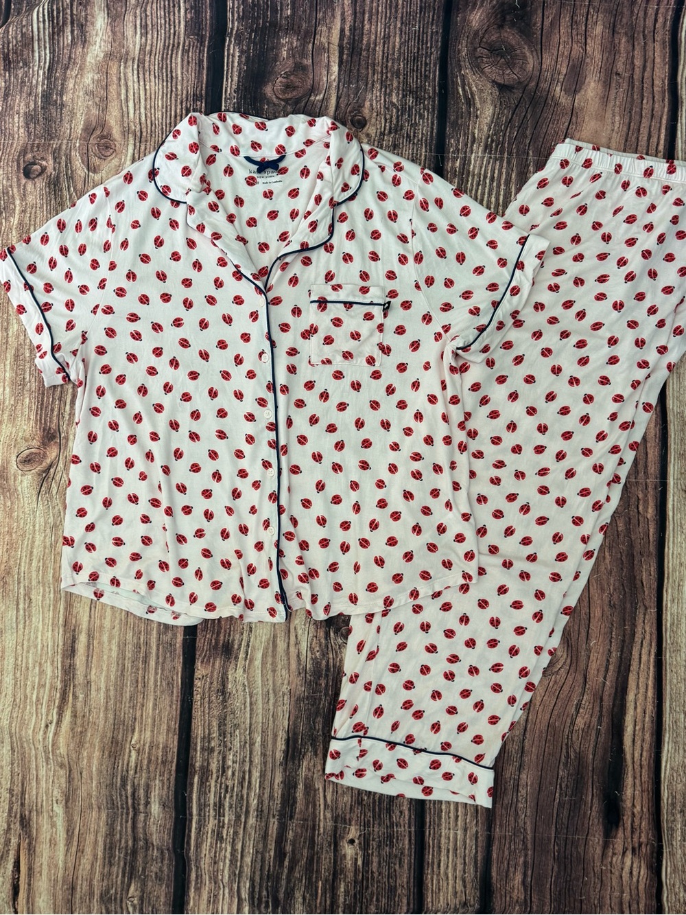 Kate Spade Ladies First Ladybug Capri Pajama Set 3X